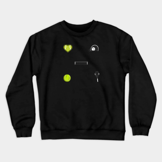 Tennis Lover Crewneck Sweatshirt by BlackMeme94