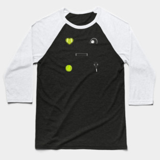 Tennis Lover Baseball T-Shirt