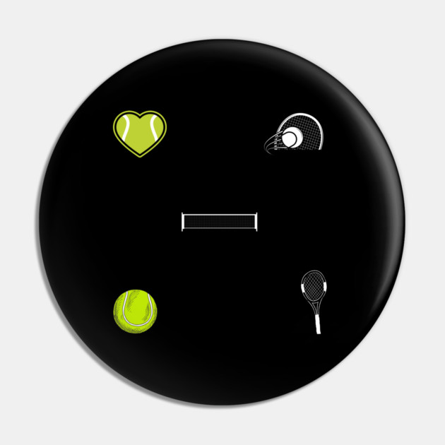 Tennis Lover Pin by BlackMeme94