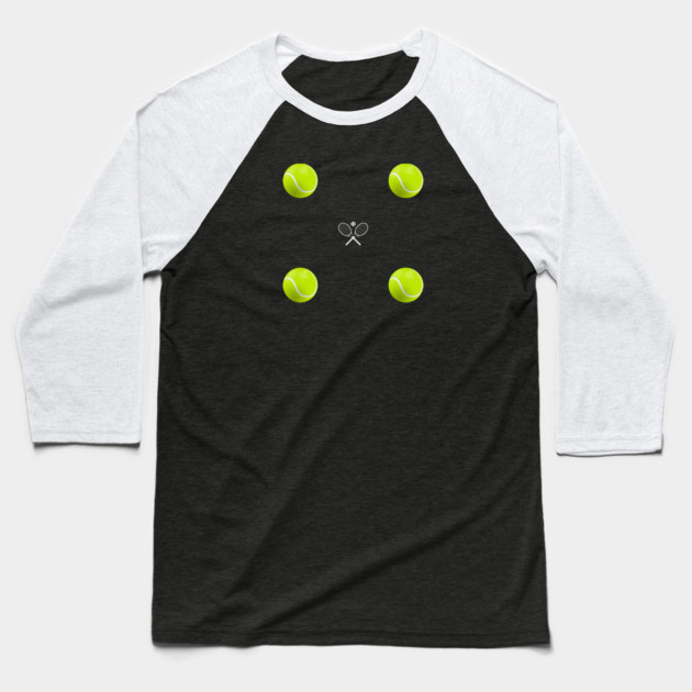 Tennis Lover Baseball T-Shirt by BlackMeme94