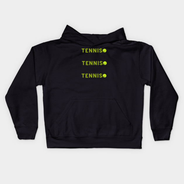 Tennis Lover Kids Hoodie by BlackMeme94