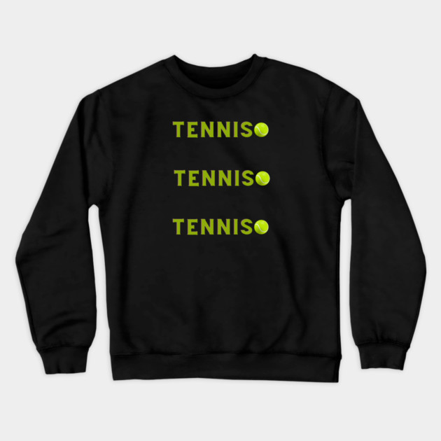 Tennis Lover Crewneck Sweatshirt by BlackMeme94
