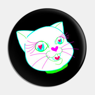 Rave Kitty Pin