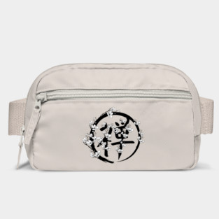 Blossoming Enso circle and Zen hieroglyph Bag