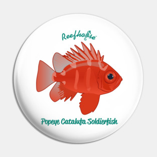 Popeye Catalufa Soldierfish Pin