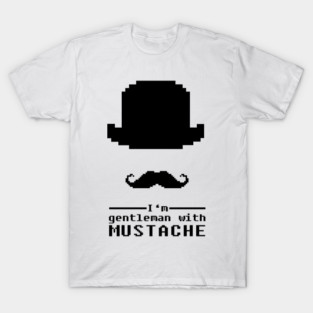 mustache 8bit T-Shirt