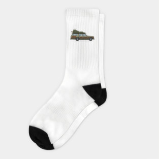 Christmas Vacation Wagon Socks