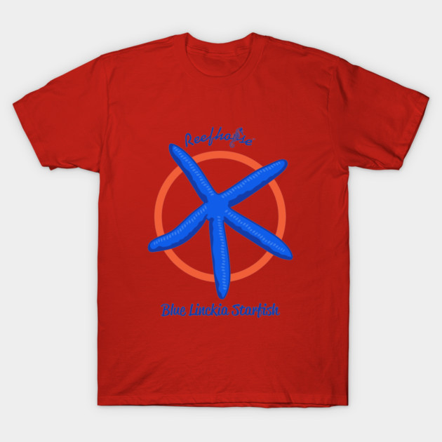 Blue Linckia Starfish T-Shirt by Reefhorse