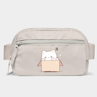Cute Kawaii Cat says Hi Bag