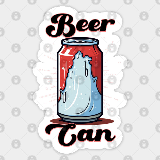 Beer Can Sticker by WarFX Designs