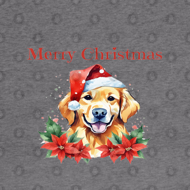 Golden Retriever Christmas, Dogs, Pets, Dog Lovers, Holidays with Pets by BirdsnStuff