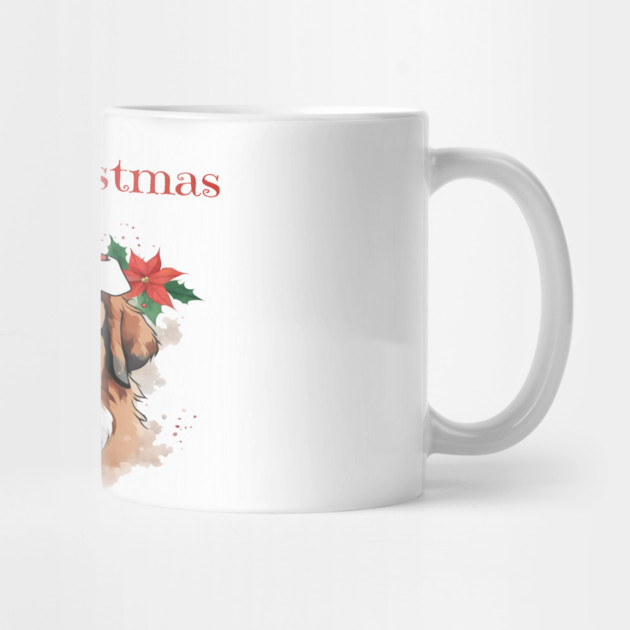 Saint Bernard Christmas, Dog lovers, Xmas, Holiday, Animal Lovers, December Holiday by BirdsnStuff