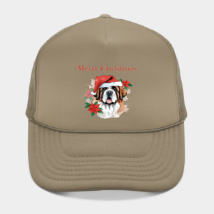 Saint Bernard Christmas, Dog lovers, Xmas, Holiday, Animal Lovers, December Holiday Hat