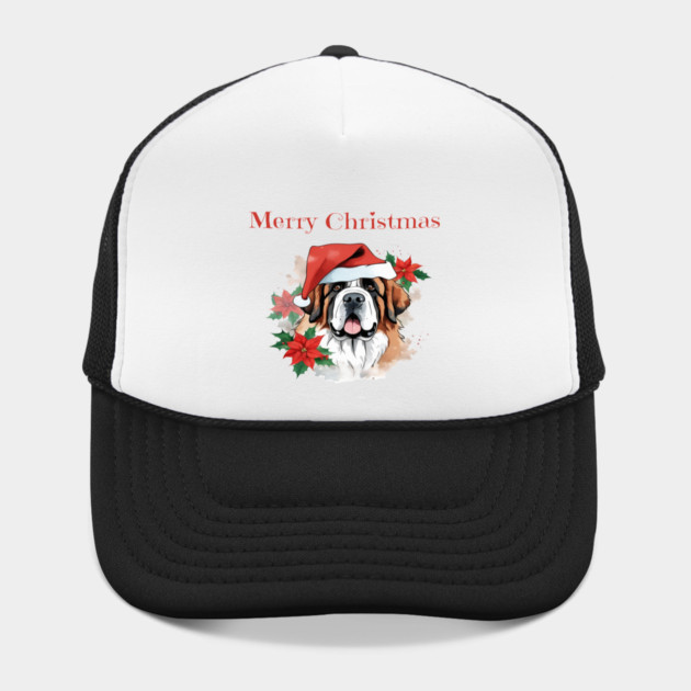 Saint Bernard Christmas, Dog lovers, Xmas, Holiday, Animal Lovers, December Holiday by BirdsnStuff