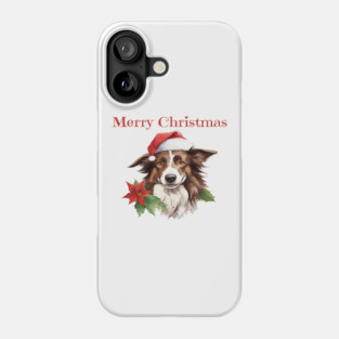 Border Collie Christmas, Dogs, Xmas, Pet Lovers, Dog Lovers, Holiday Phone Case
