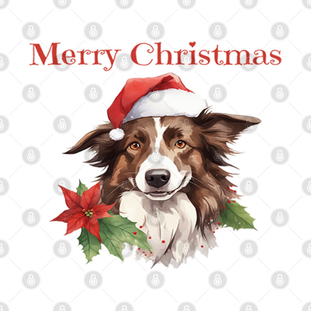 Border Collie Christmas, Dogs, Xmas, Pet Lovers, Dog Lovers, Holiday by BirdsnStuff