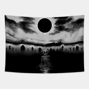 eclipse fight Tapestry