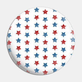 4th of July Independence Day pattern Pin