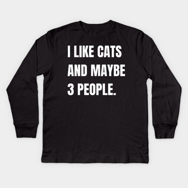 Cat-Lover Kids Long Sleeve T-Shirt by BlackMeme94