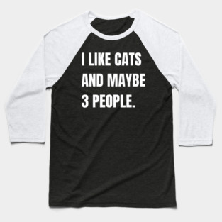 Cat-Lover Baseball T-Shirt