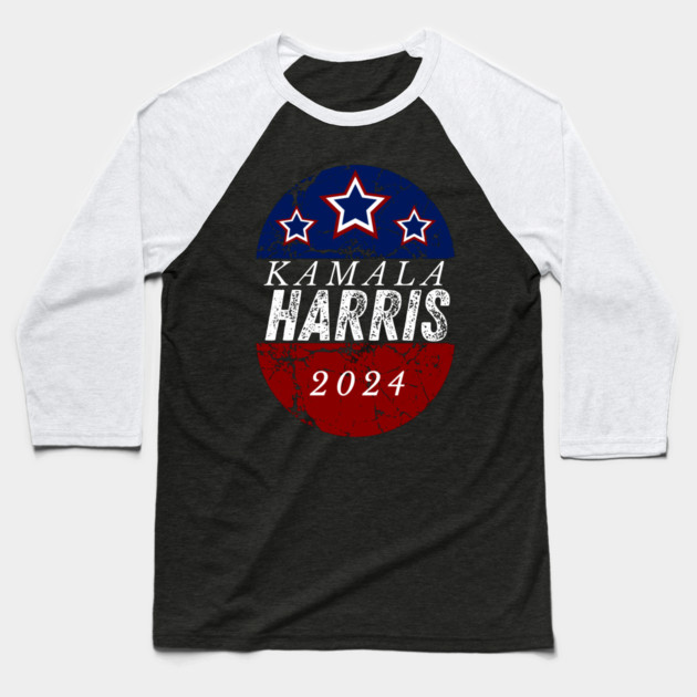 Kamala-Harris-For-President Baseball T-Shirt by BlackMeme94