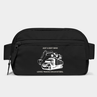 Just a boy who loves trucks excavators Bag