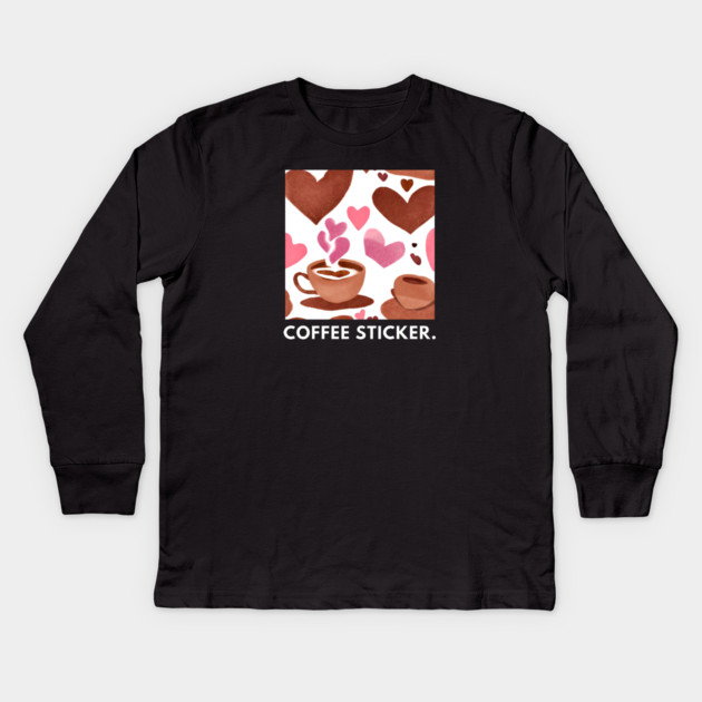 Coffee lovers Kids Long Sleeve T-Shirt by BlackMeme94