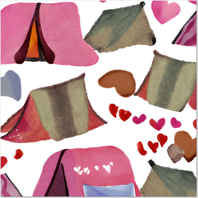 Camping Lover Wall Art by BlackMeme94