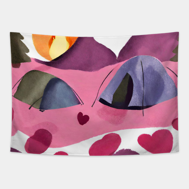 Camping Lover Tapestry by BlackMeme94