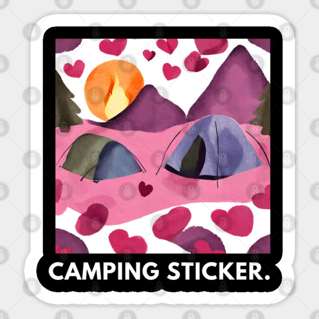 Camping Lover Sticker by BlackMeme94
