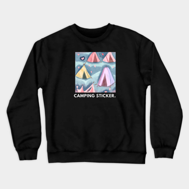 Camping Lover Crewneck Sweatshirt by BlackMeme94