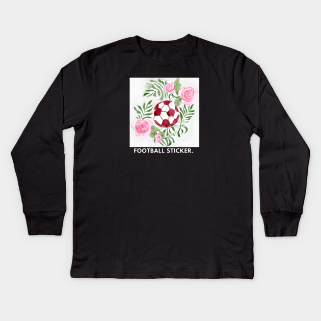 Football Lover Kids Long Sleeve T-Shirt by BlackMeme94