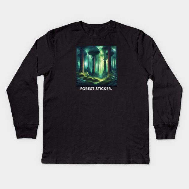 Forest lover Kids Long Sleeve T-Shirt by BlackMeme94