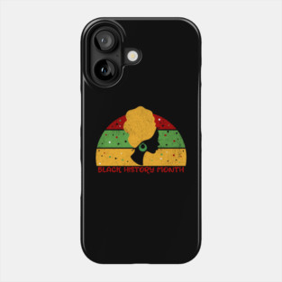 Retro Black History Month African Woman Phone Case