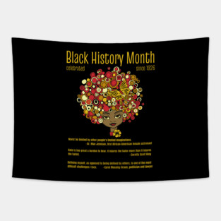 Black History Month, beautiful woman retro Tapestry