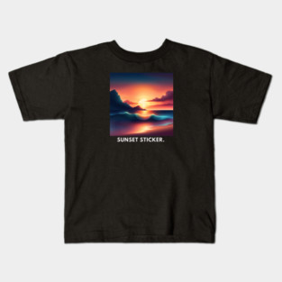 sunset beach Kids T-Shirt