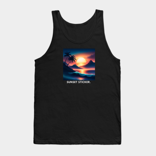 sunset beach Tank Top by BlackMeme94