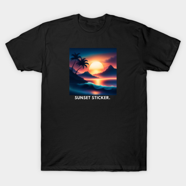 sunset beach T-Shirt by BlackMeme94