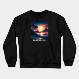 sunset beach Crewneck Sweatshirt