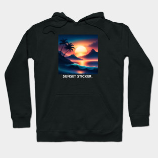 sunset beach Hoodie