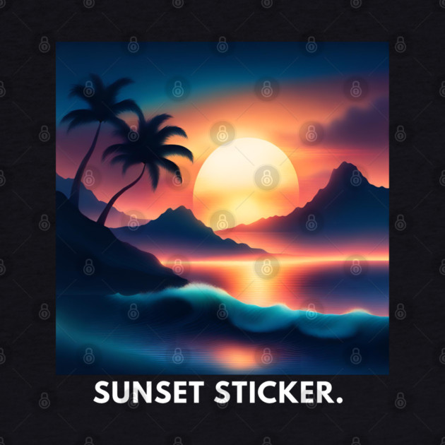 sunset beach by BlackMeme94