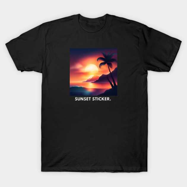 sunset beach T-Shirt by BlackMeme94