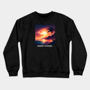 sunset beach Crewneck Sweatshirt
