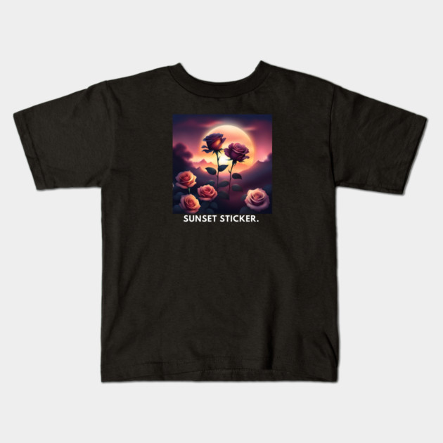 Sunset lover Kids T-Shirt by BlackMeme94