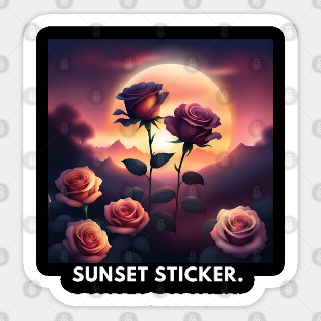 Sunset lover Sticker by BlackMeme94