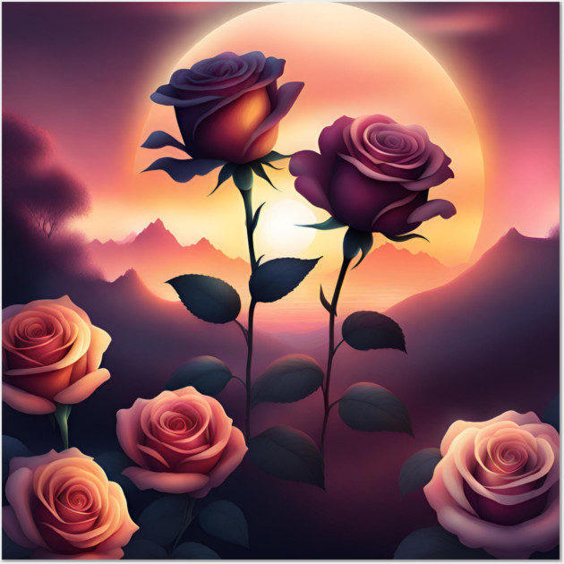 Sunset lover Wall Art by BlackMeme94