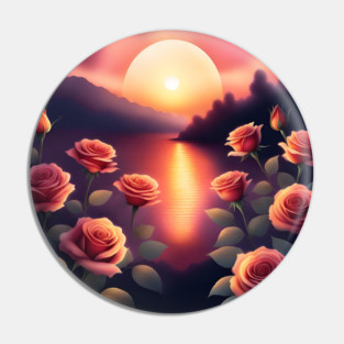 sunset lover Pin