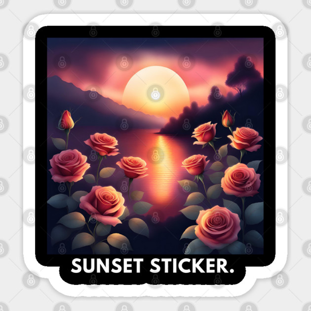 sunset lover Sticker by BlackMeme94