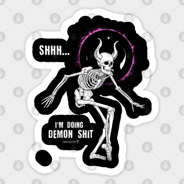 Shh... Sticker by Tommy Devoid