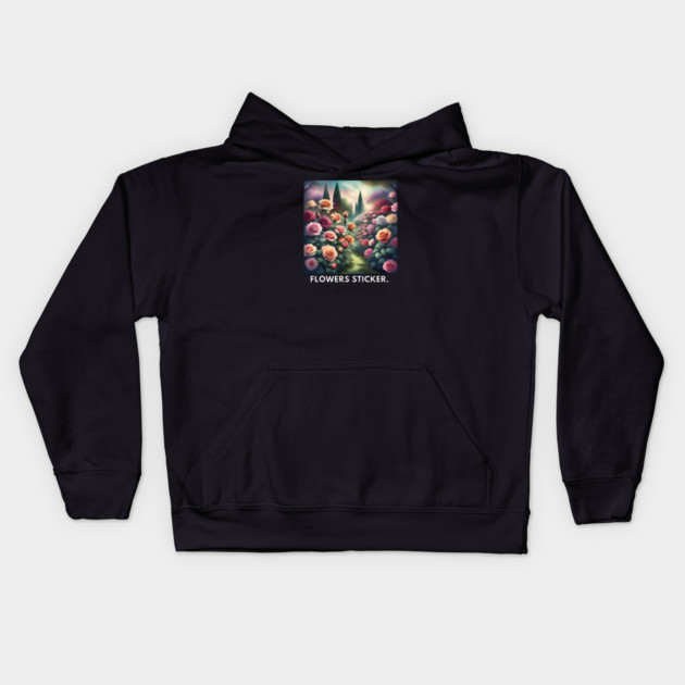 Flowers Lover Kids Hoodie by BlackMeme94